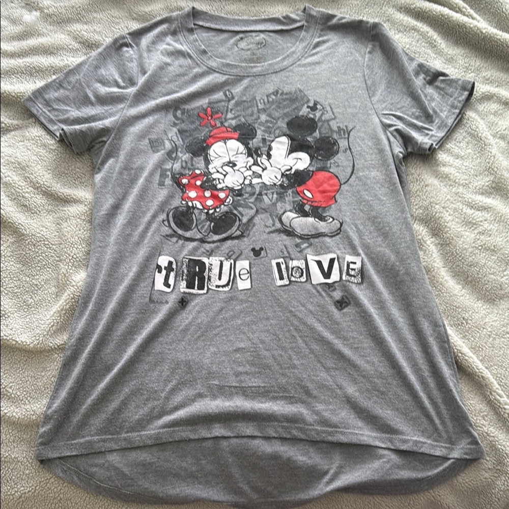 Disney Gray Graphic Short Sleeve Tee
